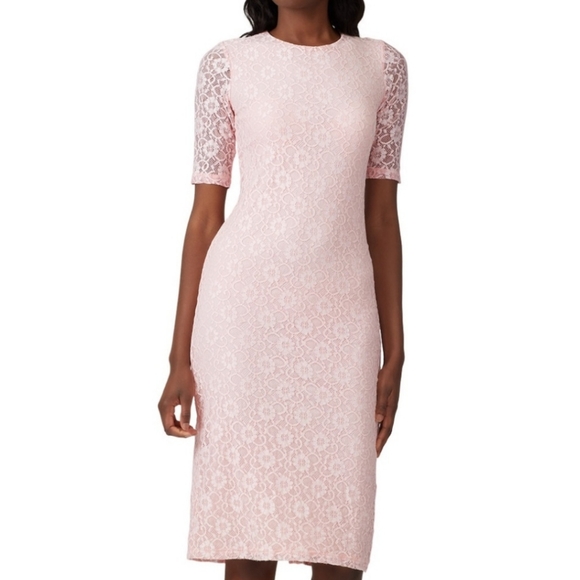 ROAM Dresses & Skirts - Roam Mykonos Pink Lace Sheath Dress sz XS